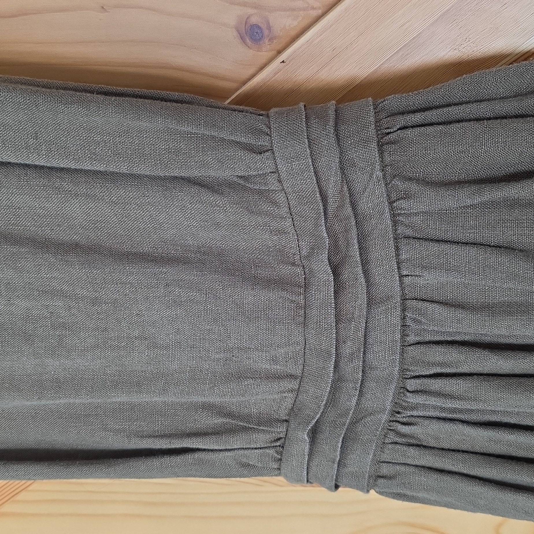 Linennaive Olive Dress With Cross-Back — image 6 of 8